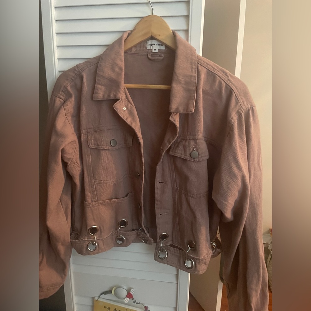 Super down denim jacket never worn